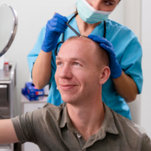 When is hair transplantation performed?